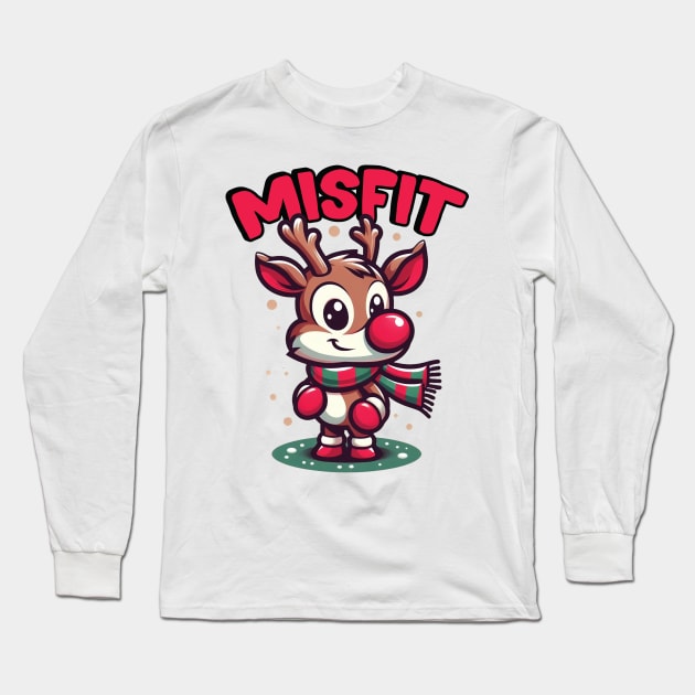 Misfits of Christmas Town // Rudolph the Red-Nosed Reindeer Long Sleeve T-Shirt by Trendsdk